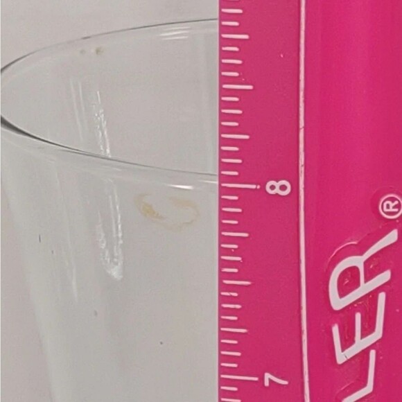 Vintage 70s Clear glass Vase Gathering 8 inches Vase Flowers Seashells - Picture 6 of 12